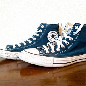 Hi Top Converse Womens 9.5 Teal